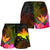 Papua New Guinea Polynesian Women's Shorts - Hibiscus and Banana Leaves - Polynesian Pride