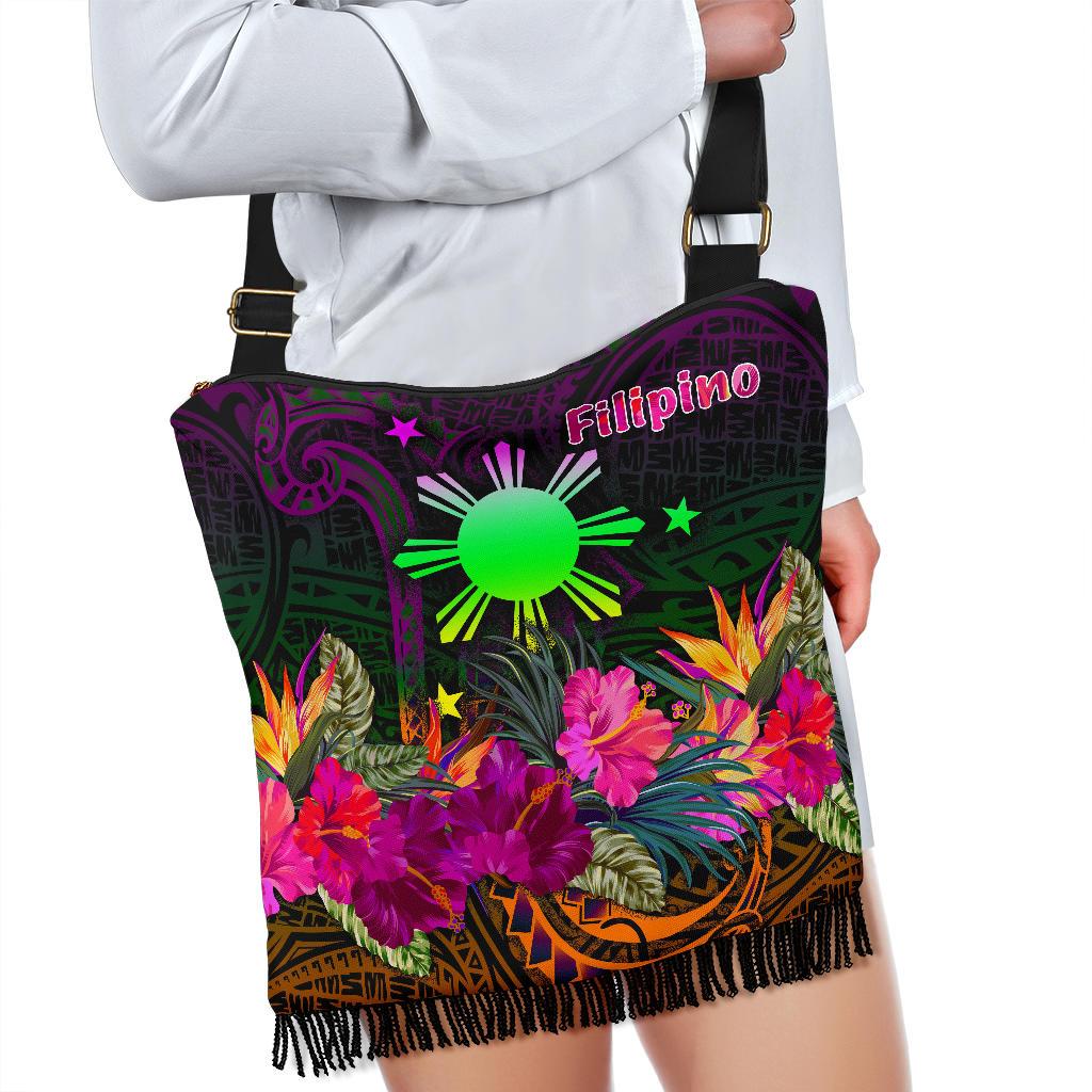 The Philippines Crossbody Boho Handbag - Summer Hibiscus - Polynesian Pride