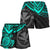 Polynesian Hawaii Shorts (Women) - Turquoise Turtle - Polynesian Pride