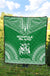 Norfolk Island Premium Quilt - Norfolk Island Coat Of Arms Polynesian Chief Green Version - Polynesian Pride