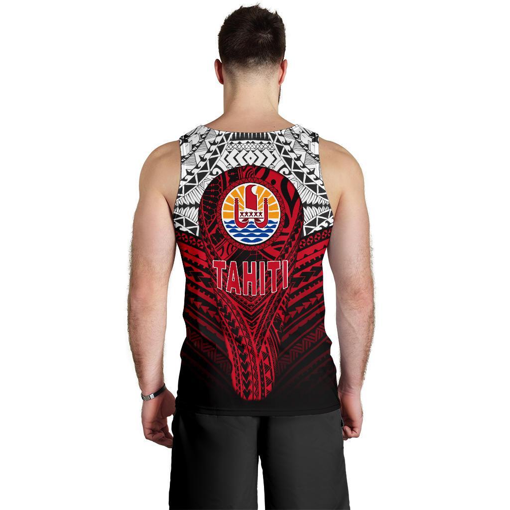 Tahiti Men's Tank Top Polynesian Tattoo Coat Of Arms Th5 - Polynesian Pride