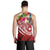 The Philippines Men's Tank Top - Summer Plumeria (Red) - Polynesian Pride