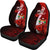 Fiji Polynesian Car Seat Covers - Coat Of Arm With Hibiscus - Polynesian Pride