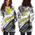 Hawaii Hoodie Dress - Turtle Palm Tree White - Polynesian Pride