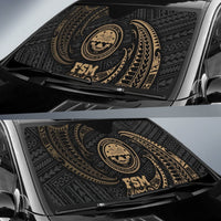 Polynesian Federated States of Micronesia Sun Shades - Gold Tribal Wave - Polynesian Pride