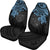 Fiji Car Seat Covers - Fiji Flag Polynesian Blue Turtle - Polynesian Pride