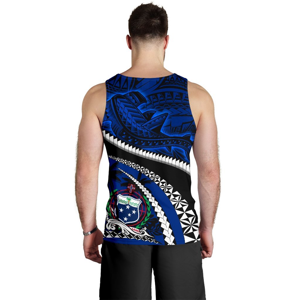Samoa Men Tank Top Polynesian Shark Tattoo - Polynesian Pride