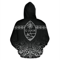 Guam All Over Hoodie Polynesian Fog - Polynesian Pride
