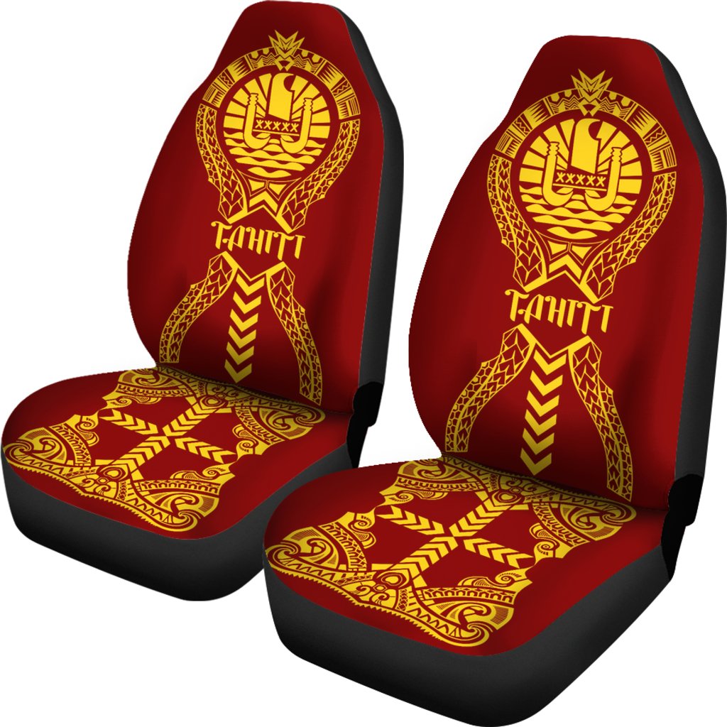 Tahiti Car Seat Covers - Tahiti Flag Polynesian Tribal Luxury - Polynesian Pride