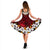 Tonga Midi Dress - Red Hibiscus - Polynesian Pride