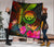 Federated States of Micronesia Polynesian Personalised Quilt - Hibiscus and Banana Leaves - Polynesian Pride