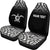 Hawaii Custom Personalised Car Seat Covers - Polynesian Turtle Tattoo Fog Black - Polynesian Pride