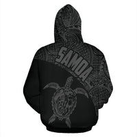 Samoa Hoodie Samoa Turtle Mermaid Polynesian Tattoo Gray Version - Polynesian Pride