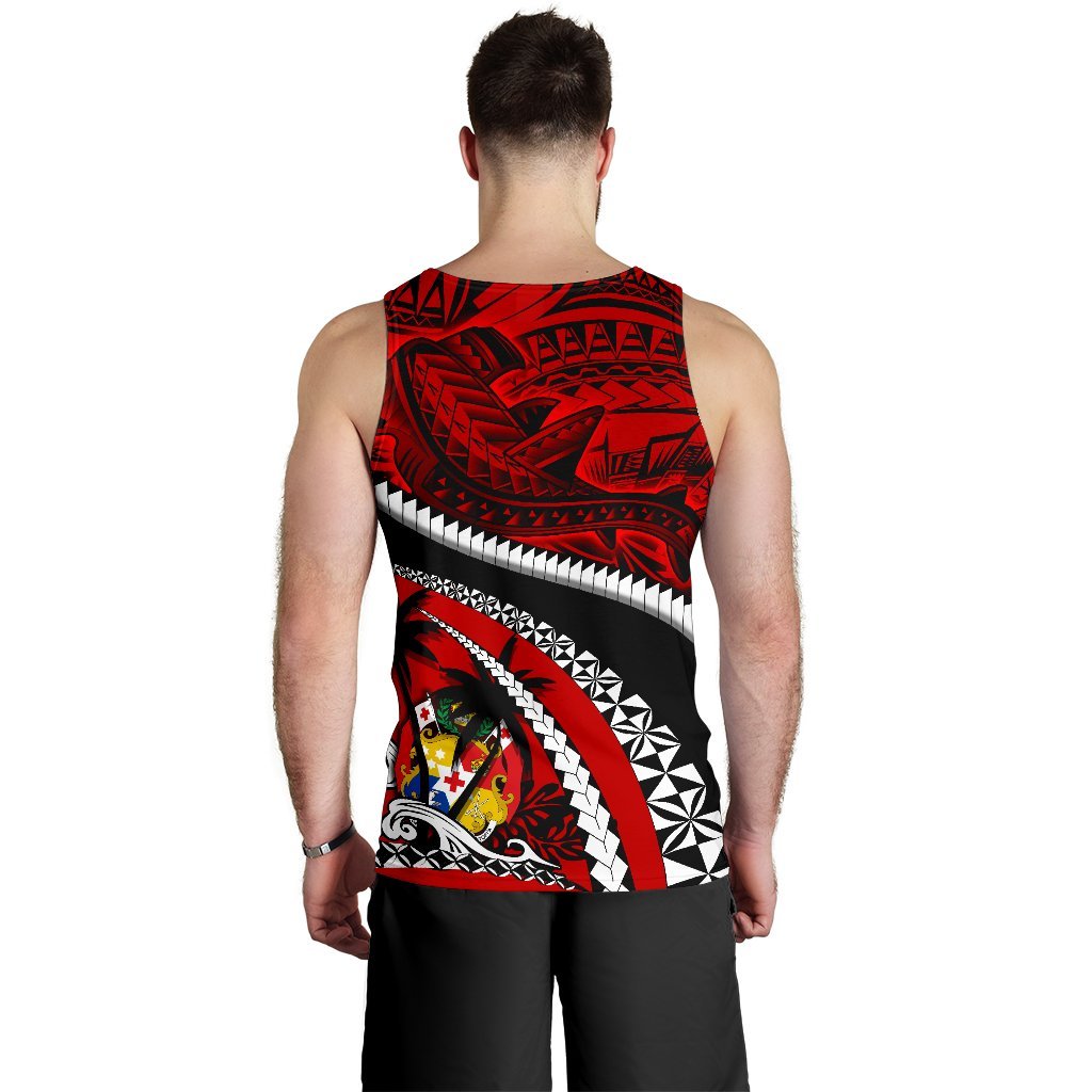 Tonga Polynesian Shark Tattoo Men'S Tank Top - Polynesian Pride