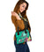 American Samoa Polynesian Shoulder Handbag - Turtle Plumeria (Turquoise) - Polynesian Pride