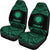 Northern Mariana Islands Polynesian Car Seat Covers - Pride Green Version - Polynesian Pride