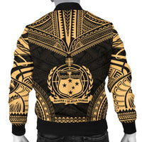 Samoa Polynesian Chief Men's Bomber Jacket - Gold Version - Polynesian Pride