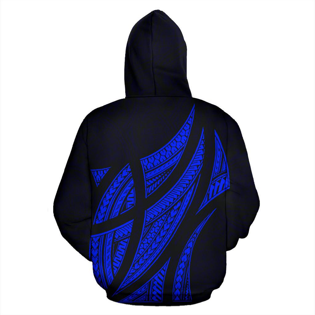 Sua Lions Pride Polynesian Warrior Zip up Hoodie Blue Color - Polynesian Pride