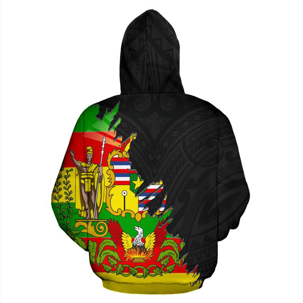 Hawaii All Over Hoodie Wrap Style - Polynesian Pride