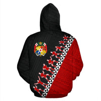 Tonga Sipi Tau Zip up Hoodie Tonga Coat of Arms - Polynesian Pride