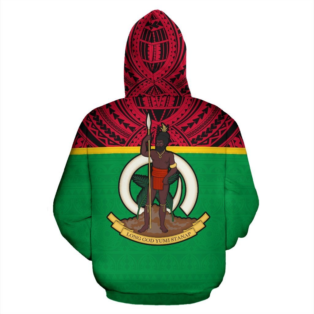 Vanuatu All Over Zip up Hoodie Polynesian Hoodie Style - Polynesian Pride