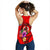 Vanuatu Polynesian Women's Racerback Tank - Floral With Seal Red - Polynesian Pride