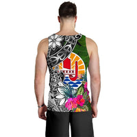 Tahiti Men Tank Top - Turtle Plumeria Banana Leaf - Polynesian Pride