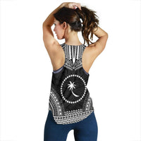 Chuuk Women's Racerback Tank - Polynesian Chief Black Version - Polynesian Pride