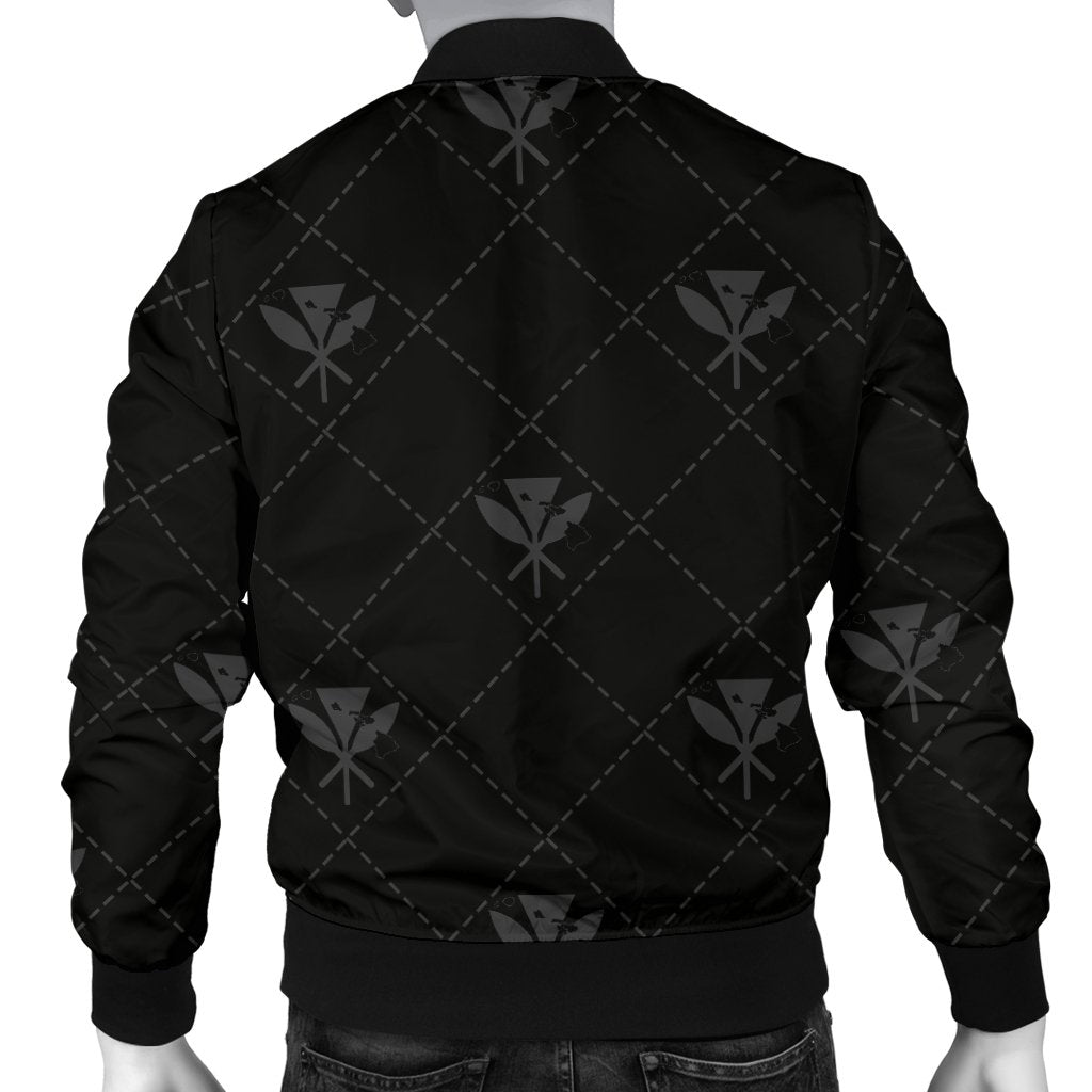 Kanaka Maoli Men's Bomber Jacket Regal AH - Polynesian Pride