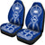 Samoa Car Seat Covers - Samoa Coat Of Arms Polynesian Tribal Blue - Polynesian Pride