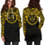 Fiji Women Hoodie Dress - Fiji Coat Of Arms Polynesian Gold Black - Polynesian Pride