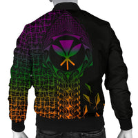Hawaii Men's Bomber Jacket - Kanaka Maoli Rocket Style - Polynesian Pride