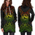 Hawaii Map Polynesian Women's Hoodie Dress - Reggae Color Version - Polynesian Pride