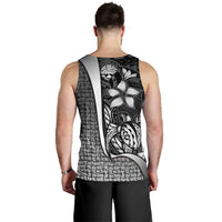 Federated States of Micronesia Men's Tank Top White - Turtle With Hook - Polynesian Pride