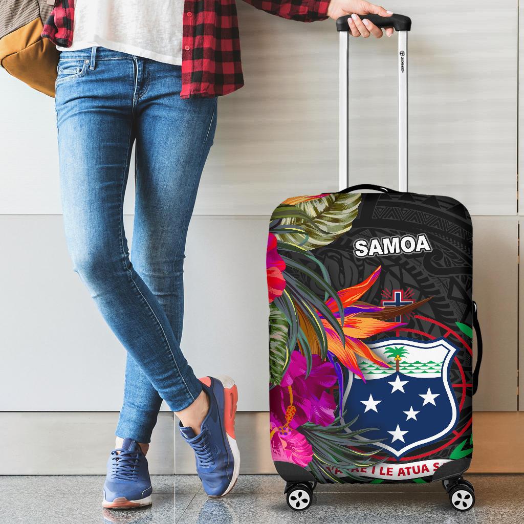 Samoa Luggage Covers - Polynesian Hibiscus Pattern - Polynesian Pride