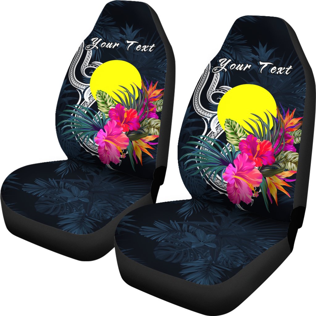 Palau Polynesian Custom Personalised Car Seat Covers - Tropical Flower - Polynesian Pride
