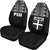 Fiji Tapa Car Seat Covers - Fiji Flag Black - Polynesian Pride