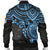 Fiji Polynesian Bomber Jacket (Men) - Blue Turtle - Polynesian Pride