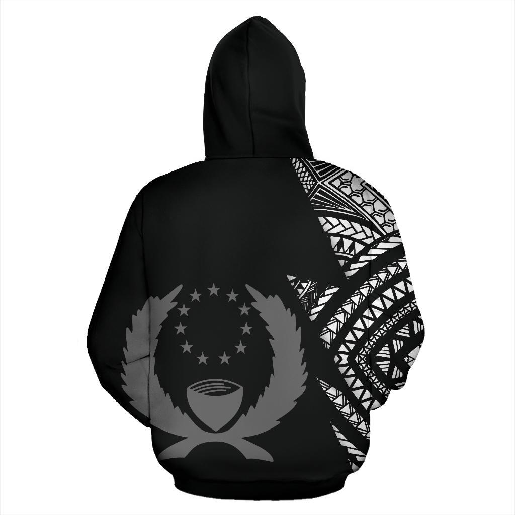 Pohnpei Pattern All Over Zip up Hoodie FSM - Polynesian Pride