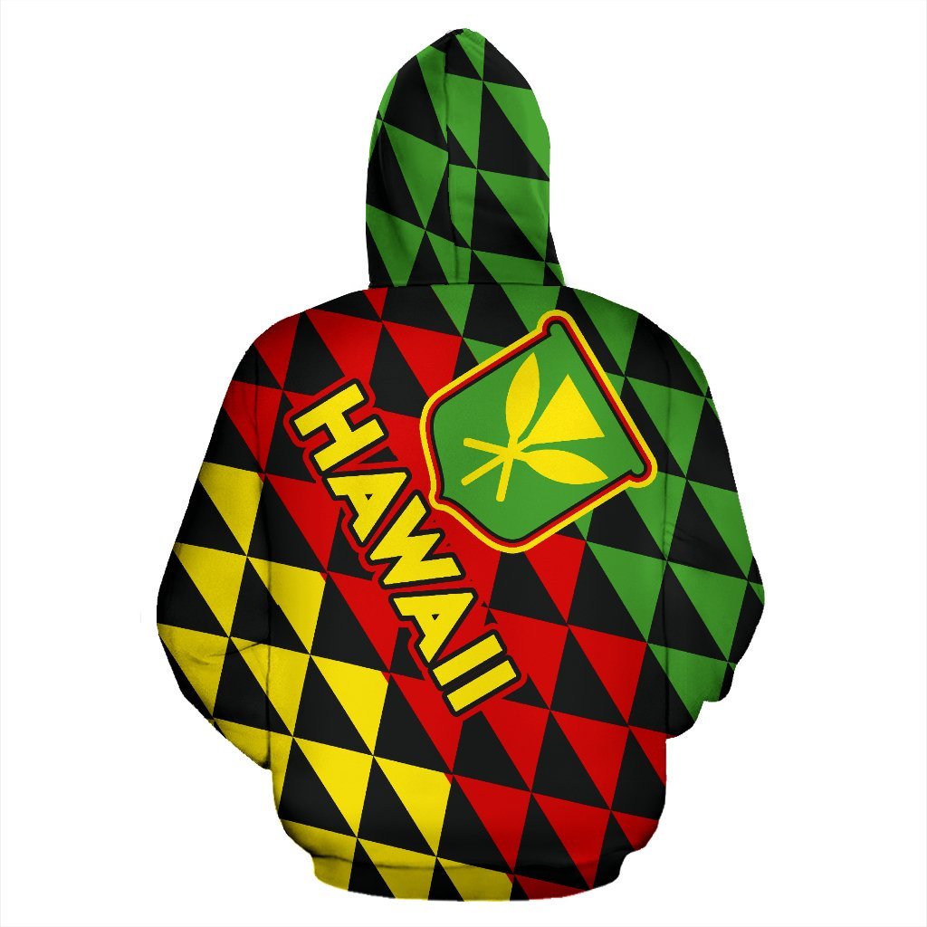 Hawaii HoodieKanaka Maoli Flag - Polynesian Pride