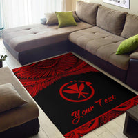 Hawaii Polynesian Custom Personalised Area Rug - Hawaii Pride Red Version - Polynesian Pride