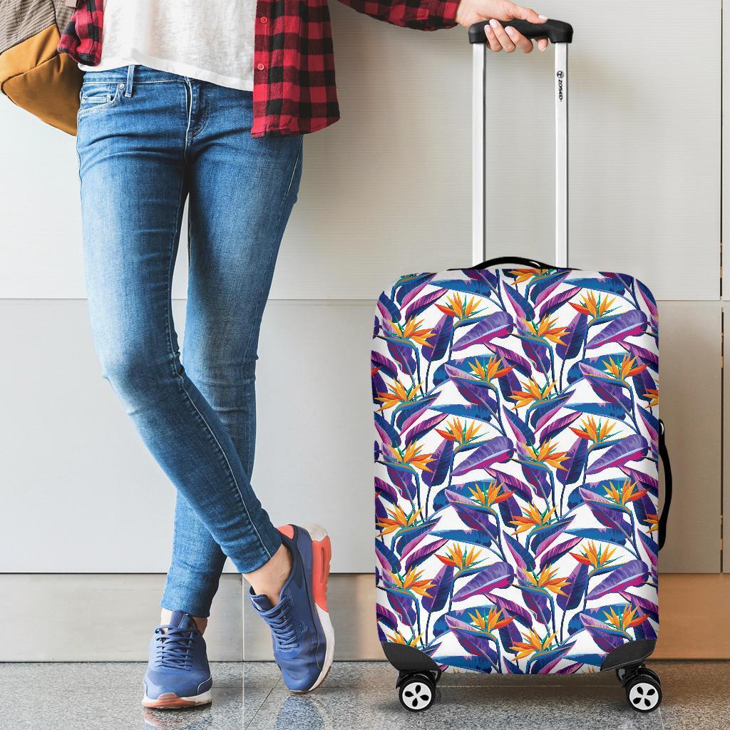 Tropical Strelitzia Luggage Cover - Polynesian Pride