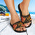 Kosrae Micronesian Slide Sandals - Gold Plumeria - Polynesian Pride