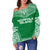 Norfolk Island Flag Polynesian Chief Women's Off Shoulder Sweater - Polynesian Pride