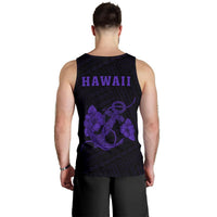 Hawaii Kakau Polynesian Anchor Men's Tank Top - Purple - Polynesian Pride