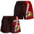 Nauru Polynesian Women's Shorts - Coat Of Arm With Hibiscus - Polynesian Pride