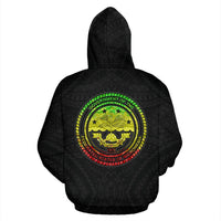Federates States of Micronesia Zip up Hoodie Micronesian Warrior Reggae - Polynesian Pride