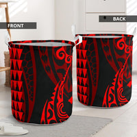Hawaii Kakau Red Polynesian Laundry Basket AH - Polynesian Pride