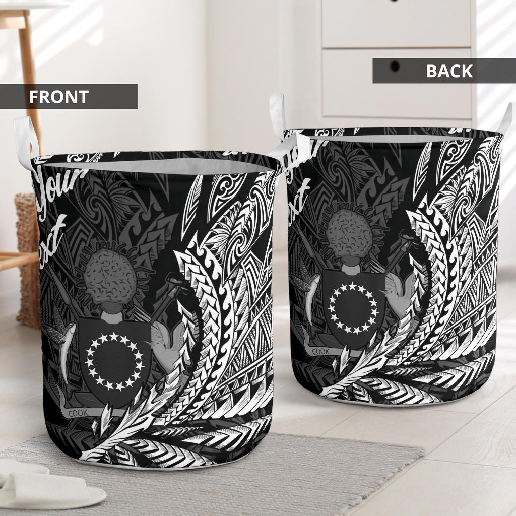 Cook Islands Laundry Basket - Custom Personalised Wings Style - Polynesian Pride