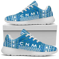 Northern Mariana Islands Sporty Sneakers - Polynesian Chief Flag Version - Polynesian Pride